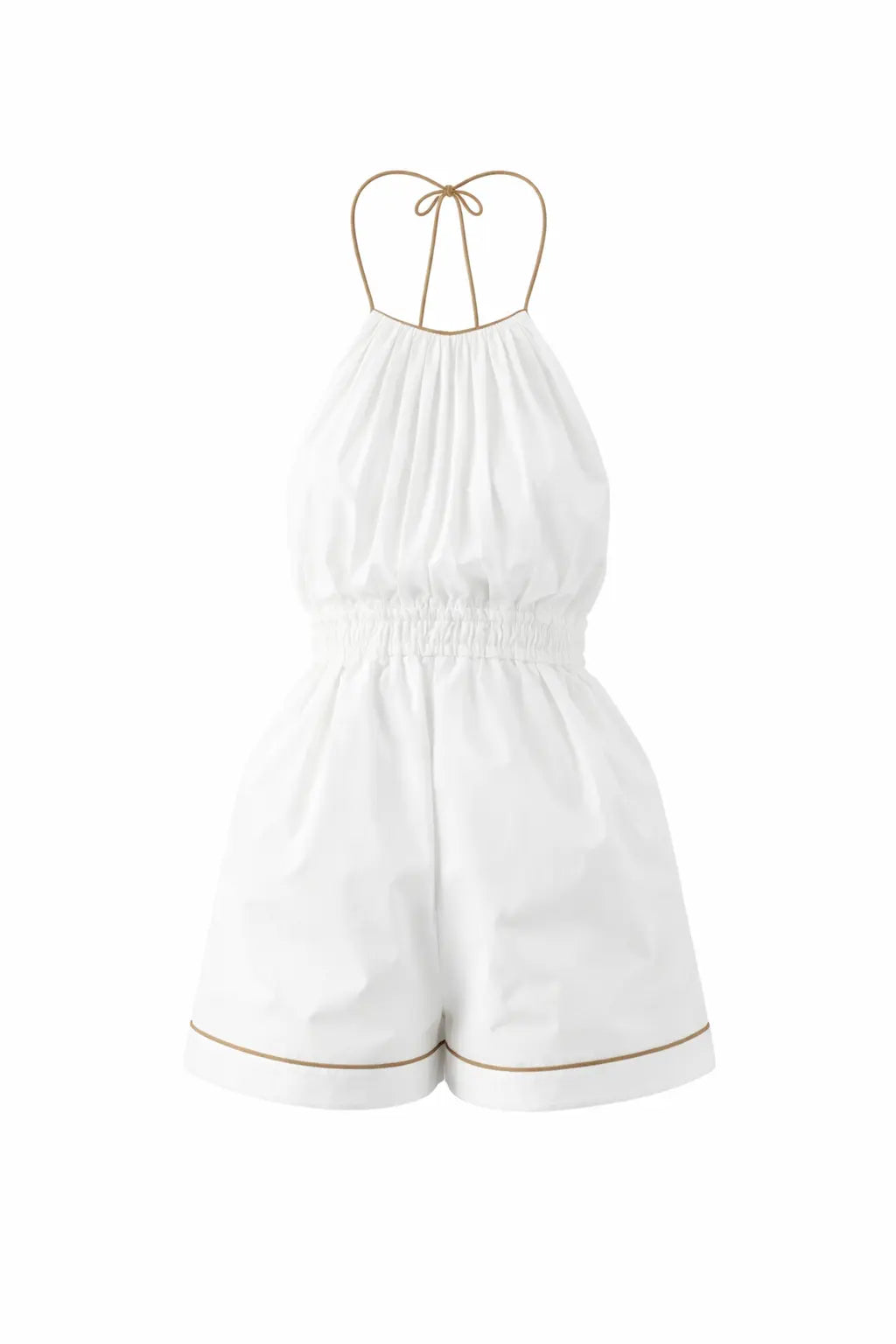 White linen romper