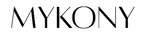 Black 'MYKONY' logo on a white background